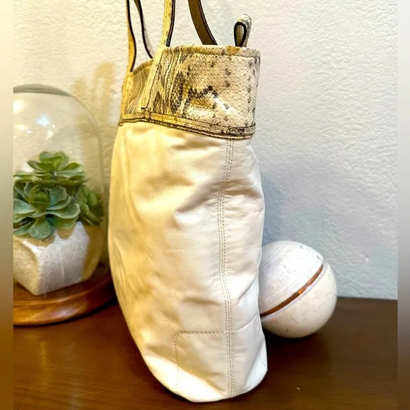 Vintage Coach Audrey Python North South Tote Bag/Shoulder Bag - 17043 - Picture 10 of 16